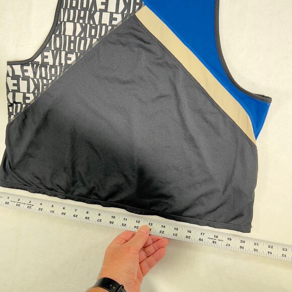 Oakley Swift Tank Top Hydrolix Woman's Large 532249 Imperial Blue All Over Logo - Picture 8 of 16